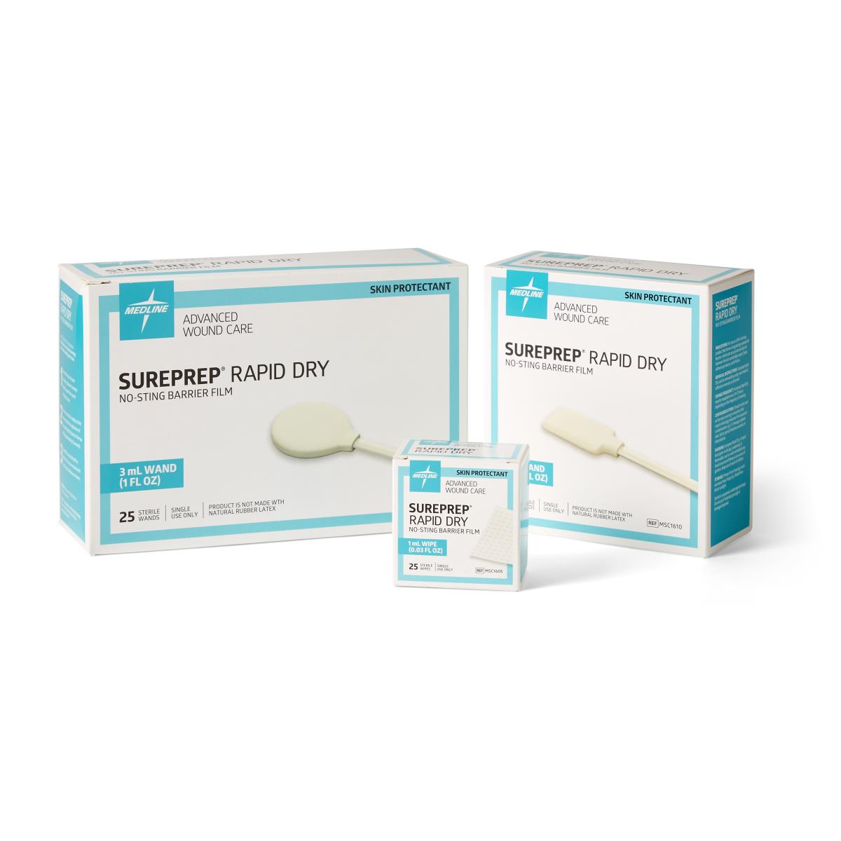 SurePrep Rapid Dry No-Sting Barrier Film Wipe - Sterile Skin Protection