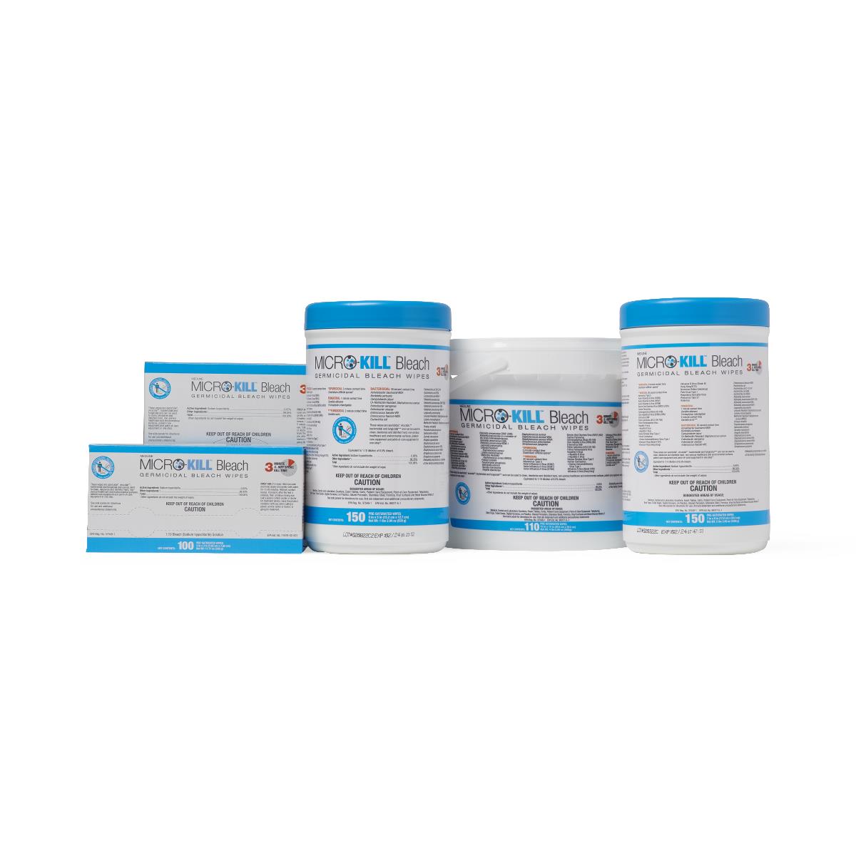 Medline Micro-Kill Bleach Germicidal Wipes | EPA Registered Hospital ...