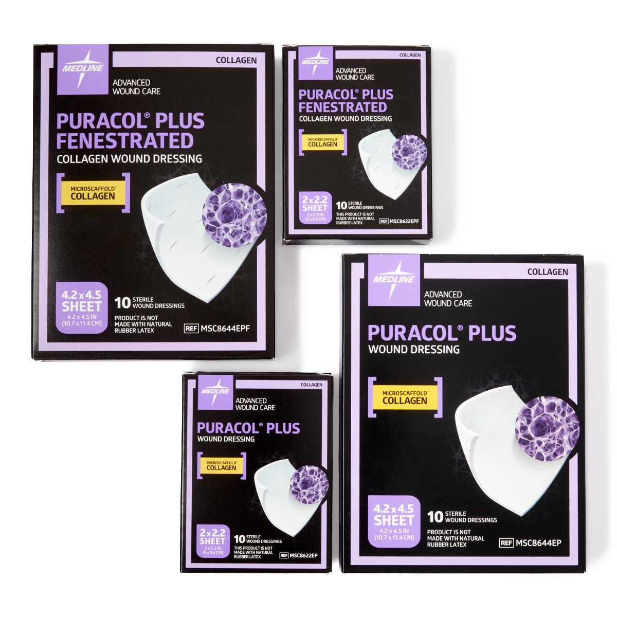 Puracol Plus Collagen Wound Dressing - 100% Native Collagen for Chronic & Acute Wounds, Sterile