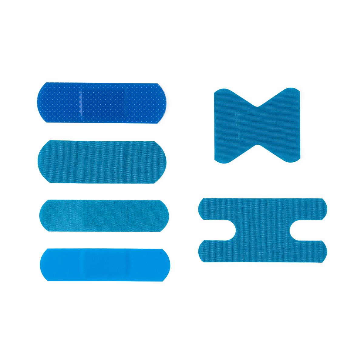 Curad Food Service Fabric Adhesive Bandages - Metal Detectable Blue Bandages for Food Processing & Packaging