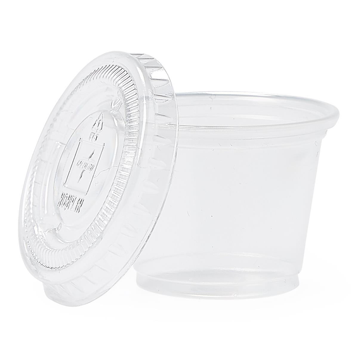 Clear Plastic Souffle Portion Cups - Medical Grade Disposable Containers (1oz, 2oz, 4oz)
