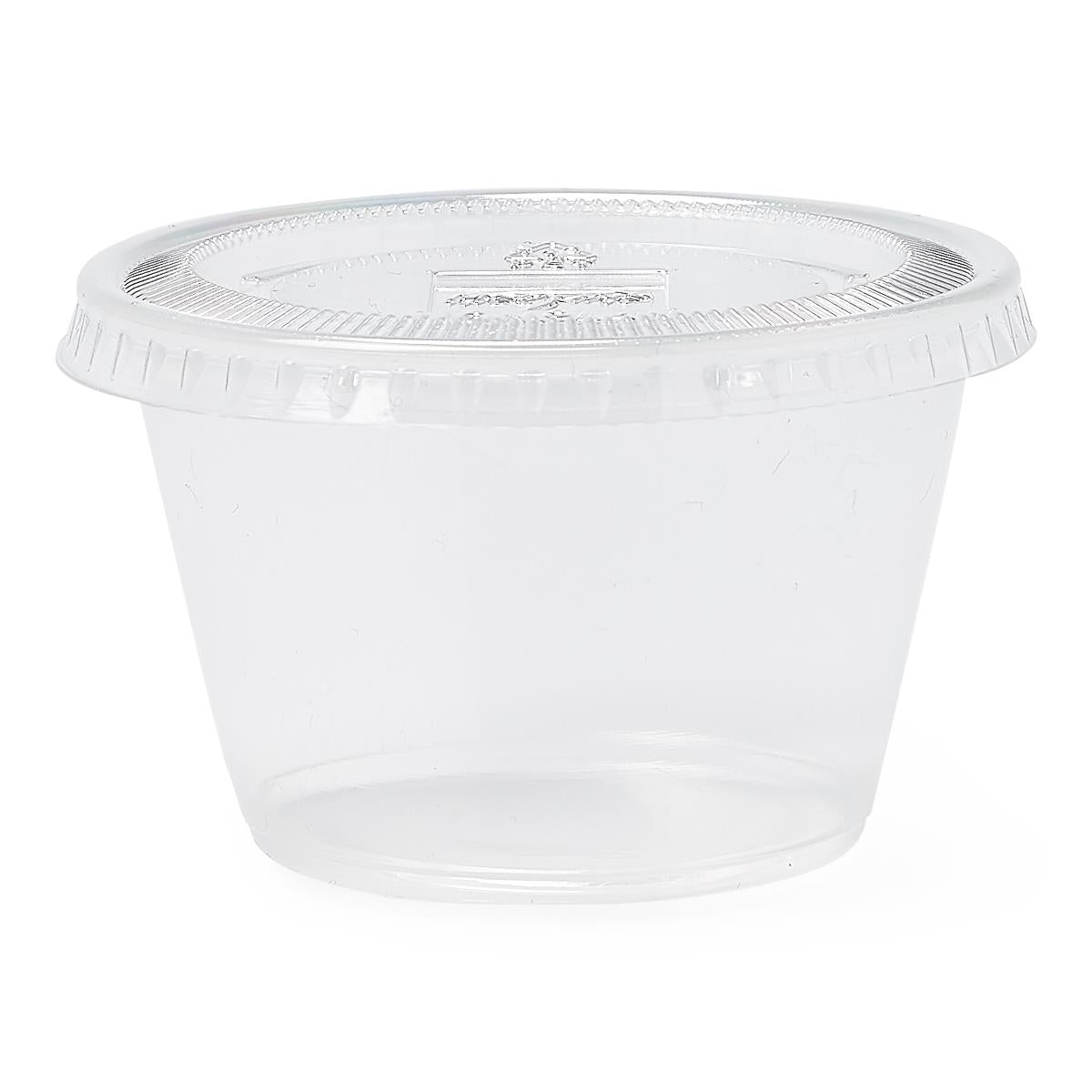 Clear Plastic Souffle Portion Cups - Medical Grade Disposable Containers (1oz, 2oz, 4oz)