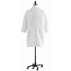 Professional Full Length Lab Coat - White Medical Laboratory Coat with Multiple Pockets