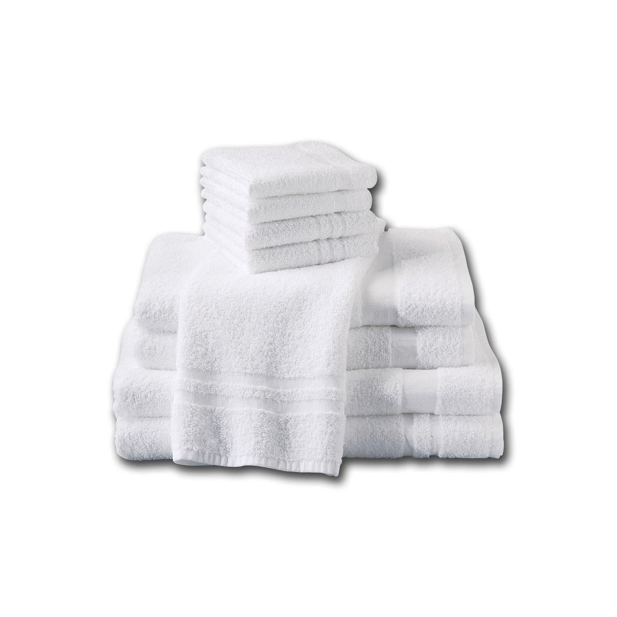 Professional Terry Hand Towels - White 16x27 Inch - Interblend Cotton Polyester - 1 Dozen