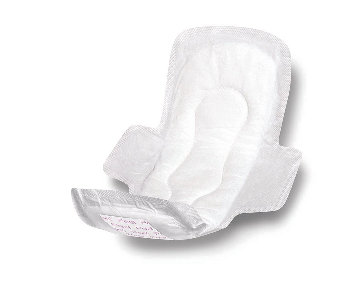 Adhesive Sanitary Pads with Wings, 11 Inch - Maximum Absorbency Protection