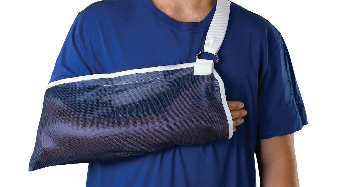 Universal Arm Sling with Adjustable Shoulder Strap - Breathable Mesh Support for Arm Injuries