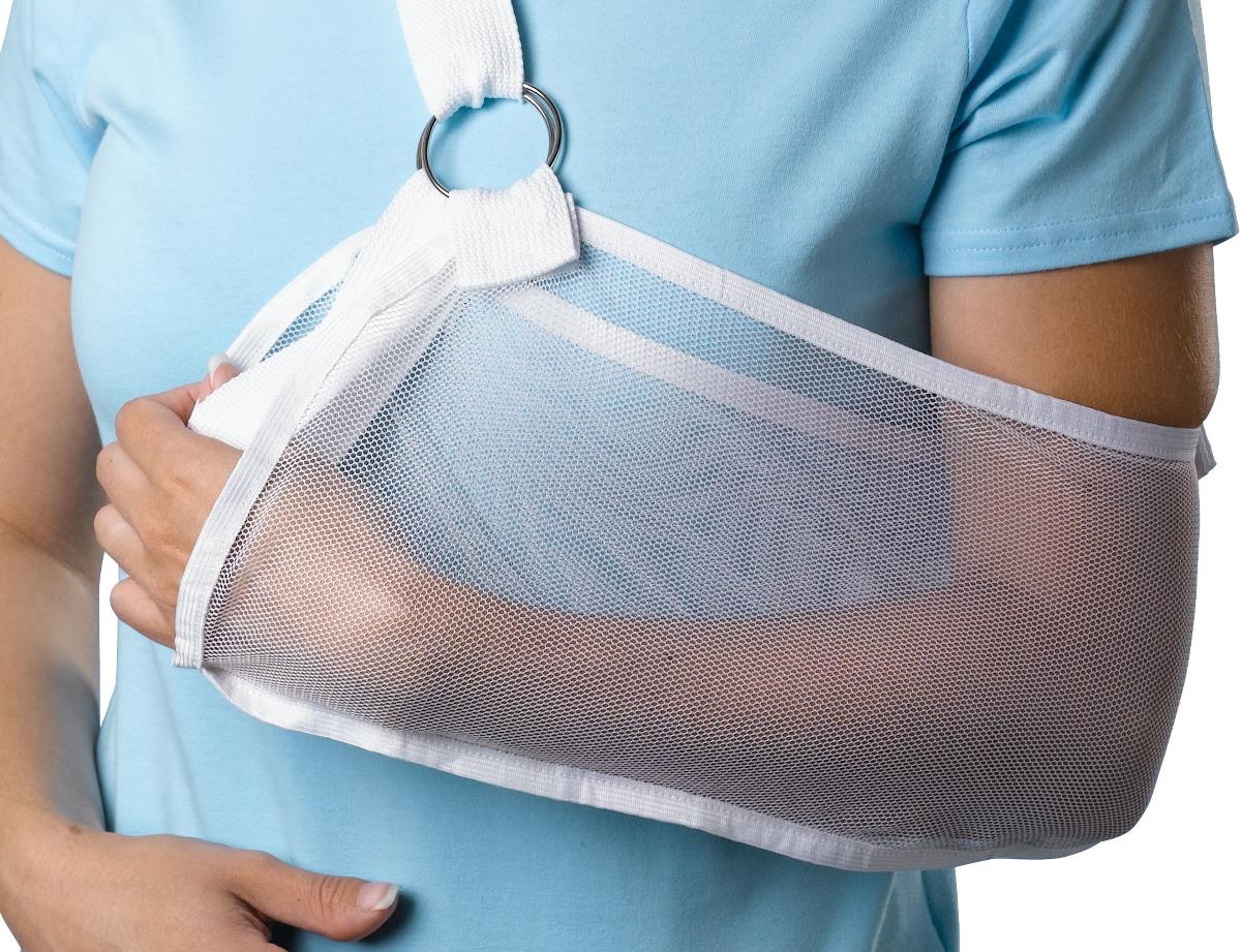 Medline Cool Mesh Arm Sling - Breathable Support for Injury Recovery & Post-Surgery Care