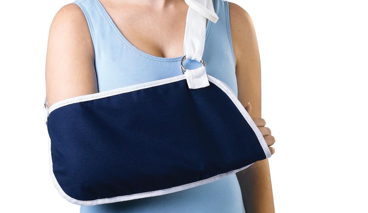 Deep Pocket Arm Sling with Padded Shoulder Strap - Medical Grade Support for Injury Recovery and Post-Surgery Care