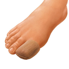 Gel Ribbed Digital Toe Caps - Cushioned Toe Protection for Corns, Hammertoes & Ingrown Toenails
