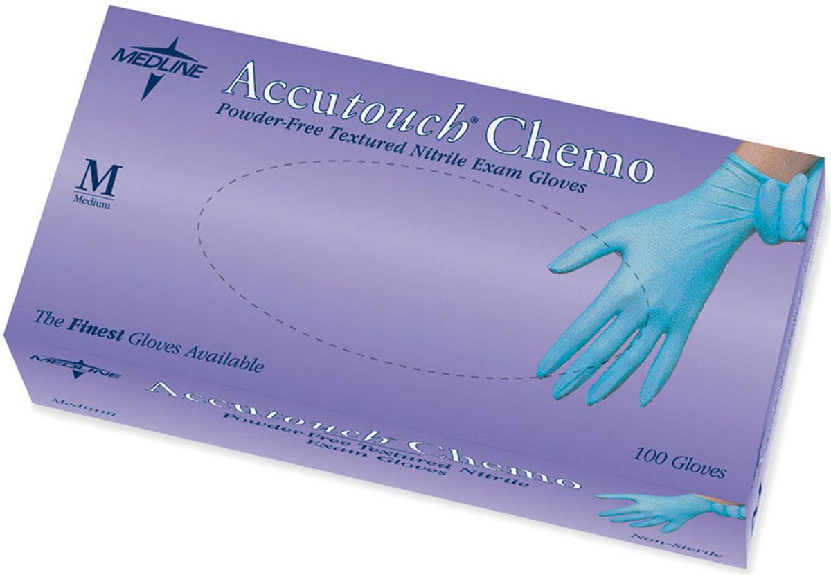 Accutouch Chemo Powder-Free Blue Nitrile Exam Gloves - Medical Grade Protection