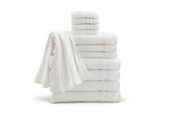 Professional Terry Hand Towels - White 16x27 Inch - Interblend Cotton Polyester - 1 Dozen