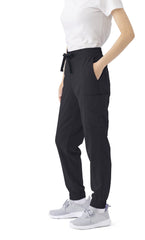 Women's 7-Pocket Jogger-Style Scrub Pants - 4-Way Stretch Medical Uniform Bottoms