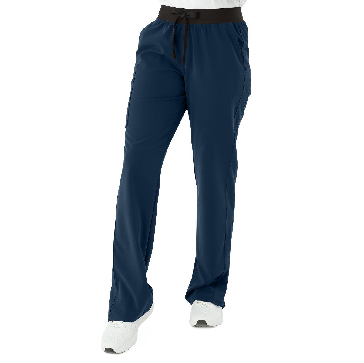 Women's Straight Leg Medical Scrub Pants - Professional Healthcare Workwear with Multiple Cargo Pockets