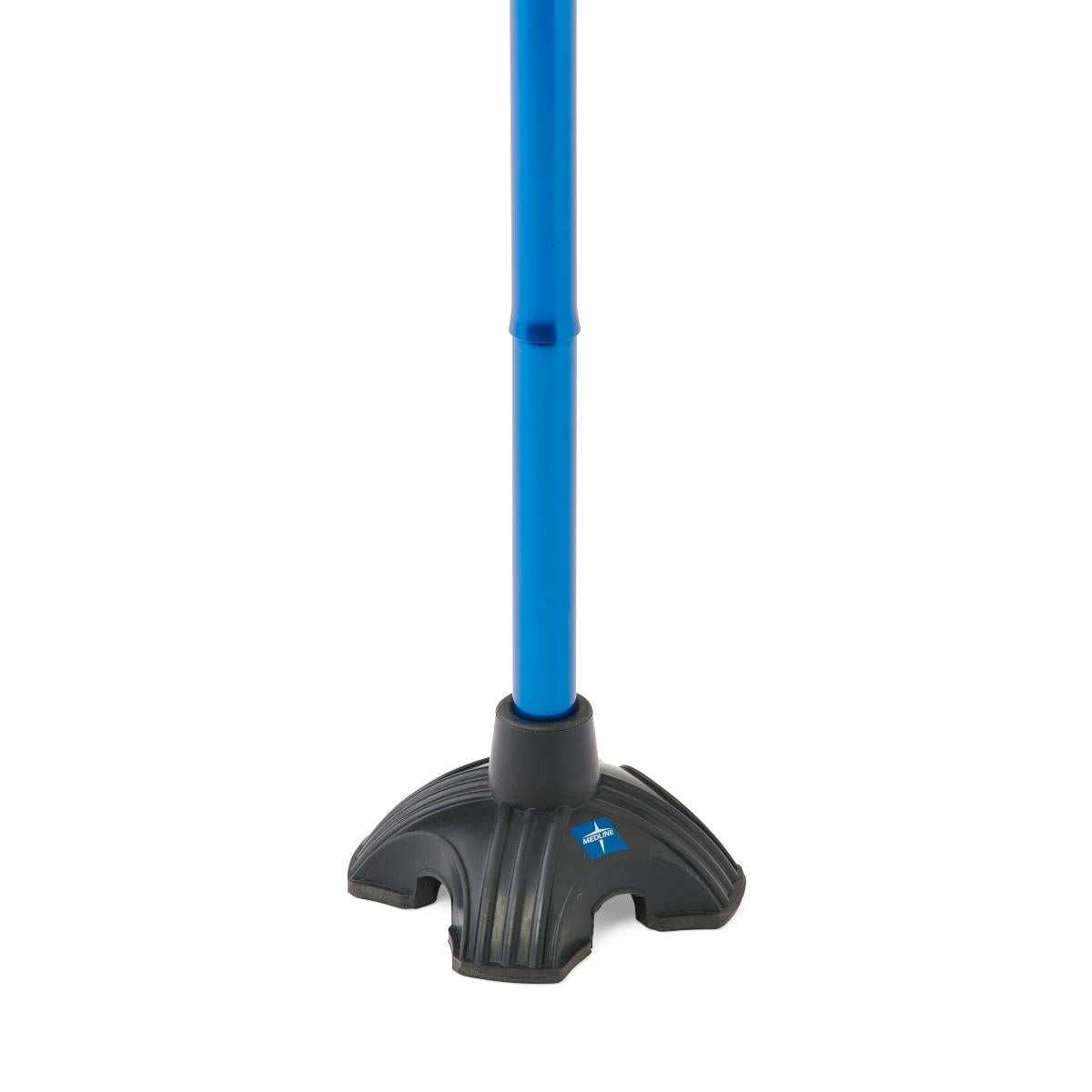 4-Point Offset Folding Hybrid Cane - Gel Grip, Self-Standing, Travel-Friendly Mobility Aid