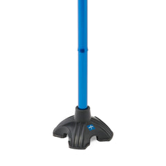4-Point Offset Folding Hybrid Cane - Gel Grip, Self-Standing, Travel-Friendly Mobility Aid