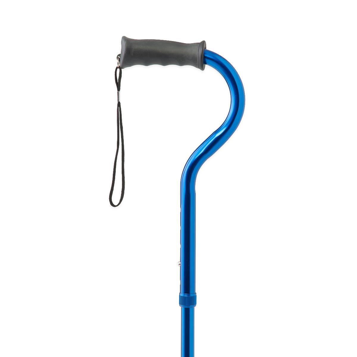 4-Point Offset Folding Hybrid Cane - Gel Grip, Self-Standing, Travel-Friendly Mobility Aid