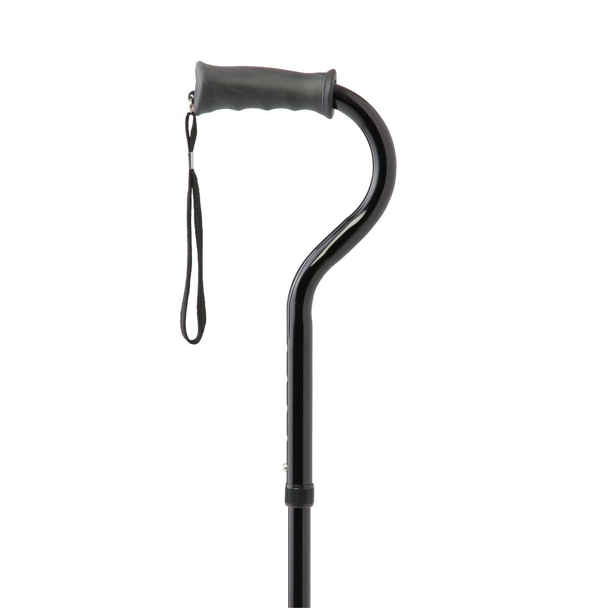 4-Point Offset Folding Hybrid Cane - Gel Grip, Self-Standing, Travel-Friendly Mobility Aid