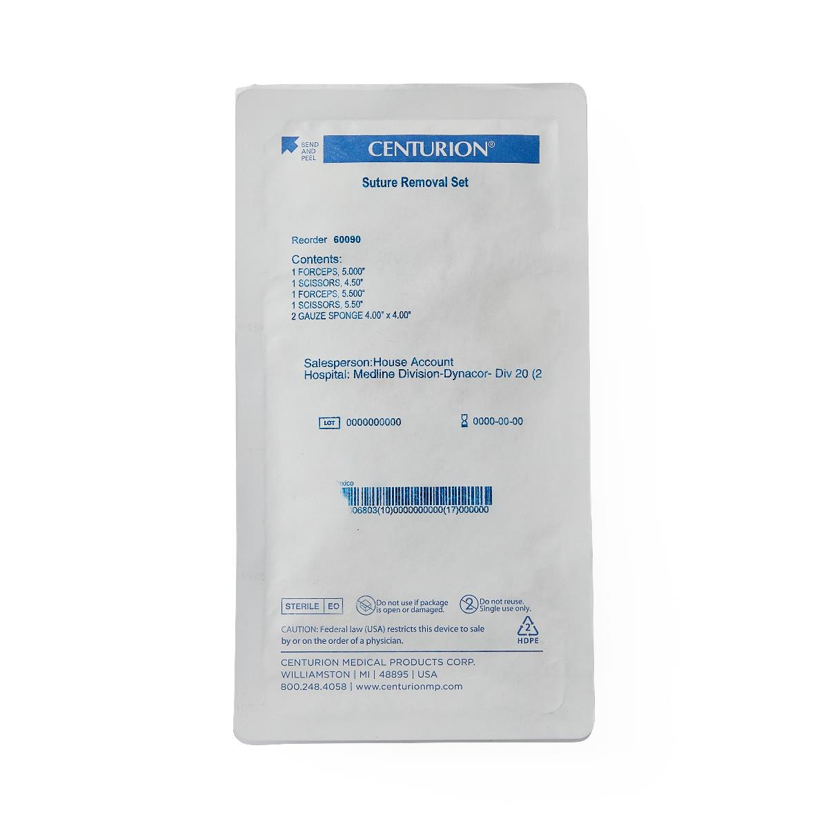 Centurion Suture Removal Kit Sterile - Complete Medical Suture Removal Set