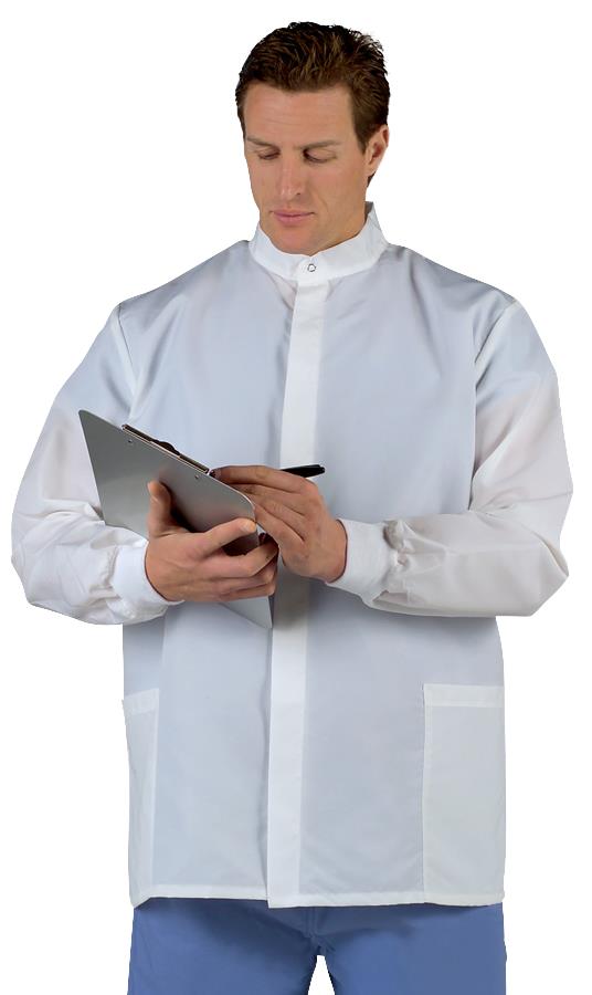 Fluid-Resistant Unisex Short Barrier Lab Coat - Professional Medical Protection with Dual Pockets