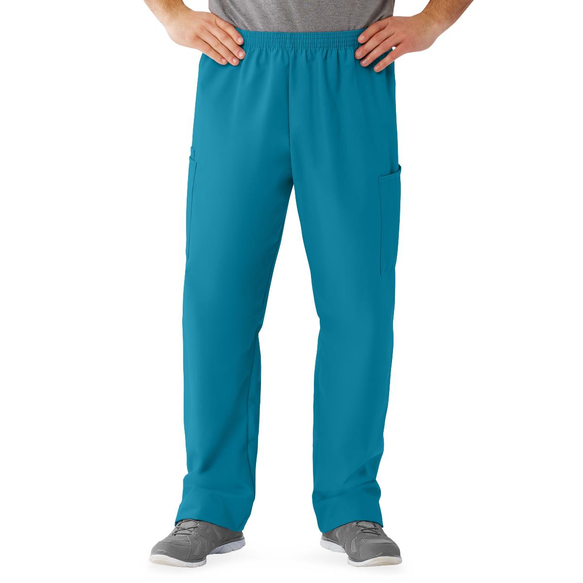 Professional Unisex Cargo Scrub Pants with Elastic Waist - Medical Grade Comfort & Durability