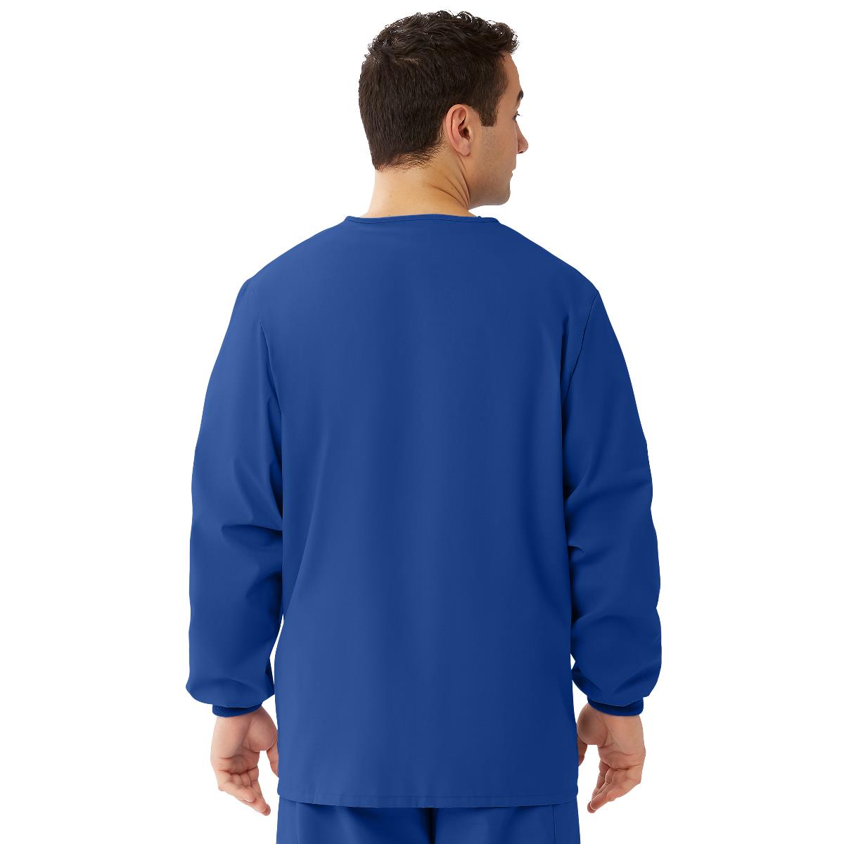 AngelStat Sapphire Unisex Scrub Jackets - Professional Medical Warm-Up Jacket with Color Coding