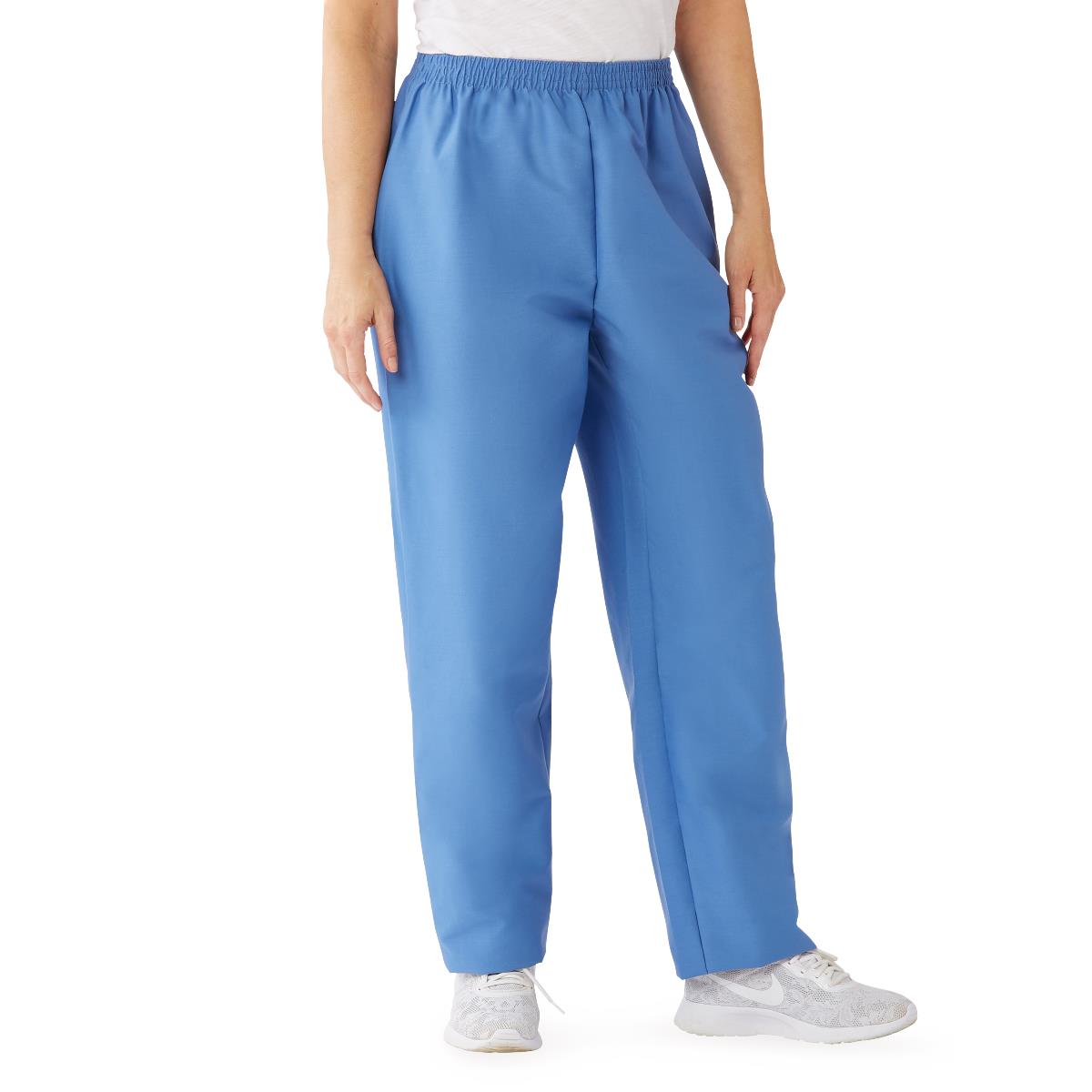 Medline Comfortease Women's Elastic Waist Scrub Pants - Professional Medical Scrubs