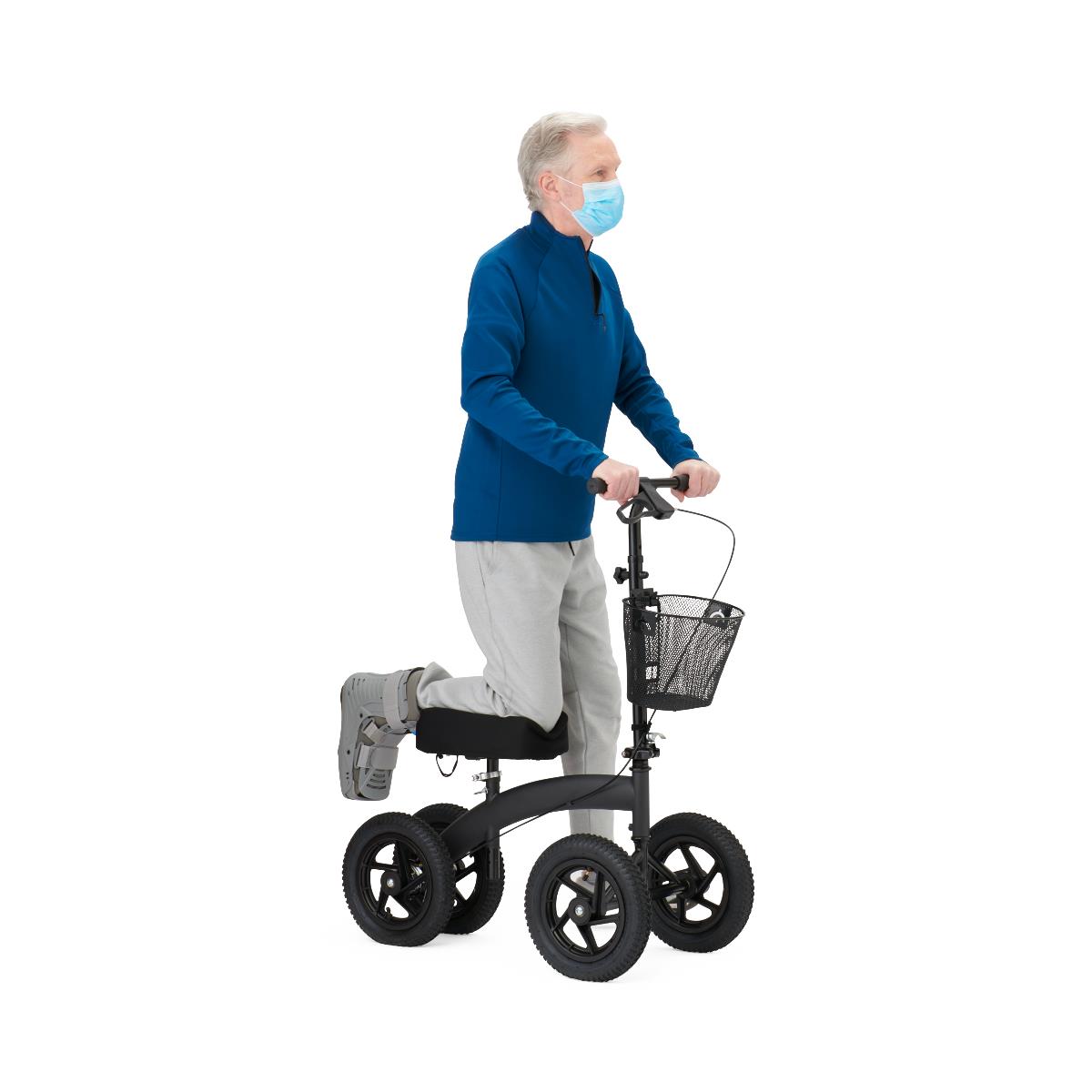 All Terrain Knee Walker - Heavy Duty Mobility Scooter for Lower Leg Injuries (350 lbs Capacity)