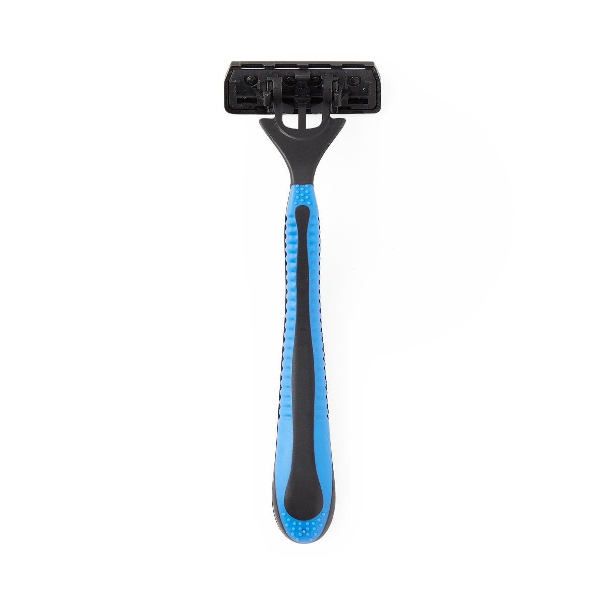 Triple Blade Facial Razors with Lubrication Strip - Professional Grade Disposable Shaving System