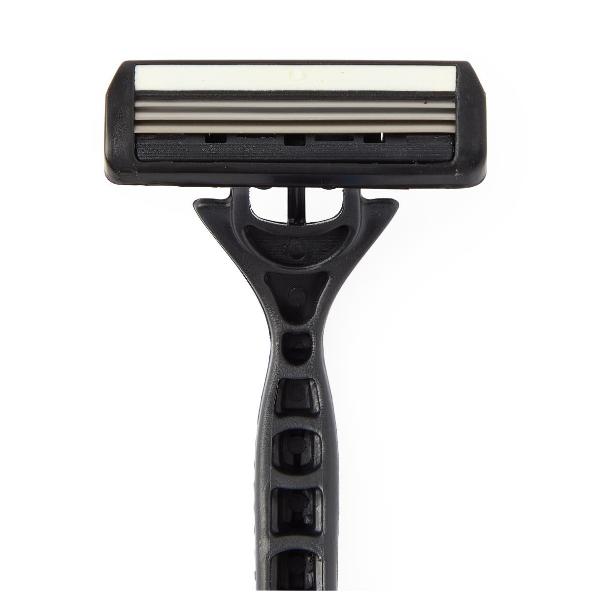 Triple Blade Facial Razors with Lubrication Strip - Professional Grade Disposable Shaving System