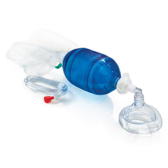 Medline Spur II Manual Resuscitator Bag - SEBS Latex-Free Emergency Ventilation System with SafeGrip Technology