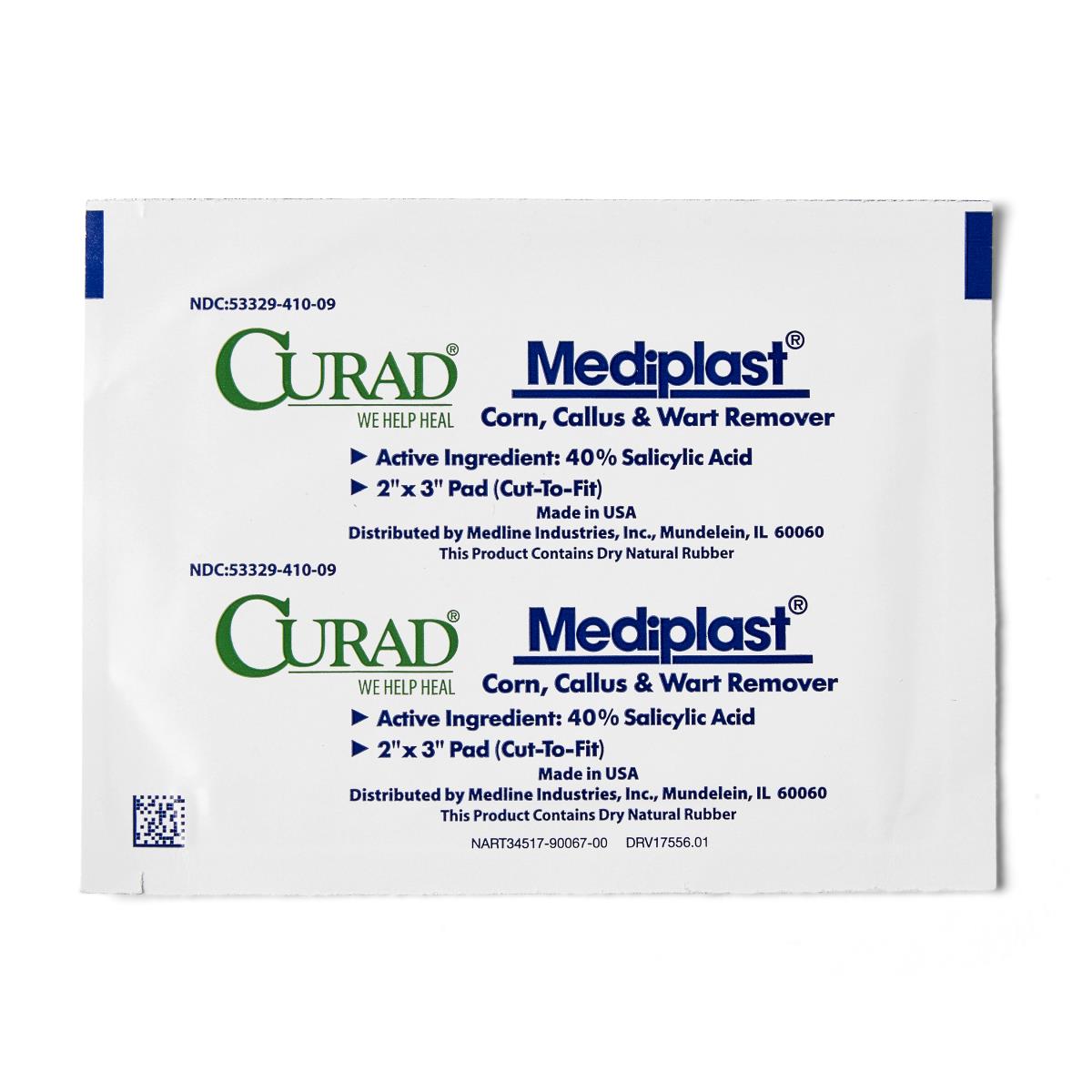 Curad Mediplast Corn, Callus & Wart Remover Pads - 40% Salicylic Acid Treatment
