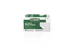 Curad Medium Alcohol Prep Pads - Sterile 70% Isopropyl Alcohol Wipes (2-Ply)