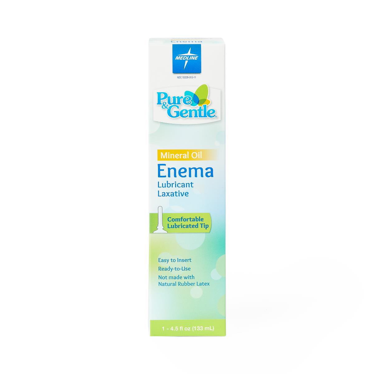 Pure and Gentle Disposable Mineral Oil Enema - 4.5 oz Fast-Acting Constipation Relief