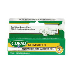 Curad Germ Shield Antimicrobial Wound Gel with Silver - 0.5 oz Tube