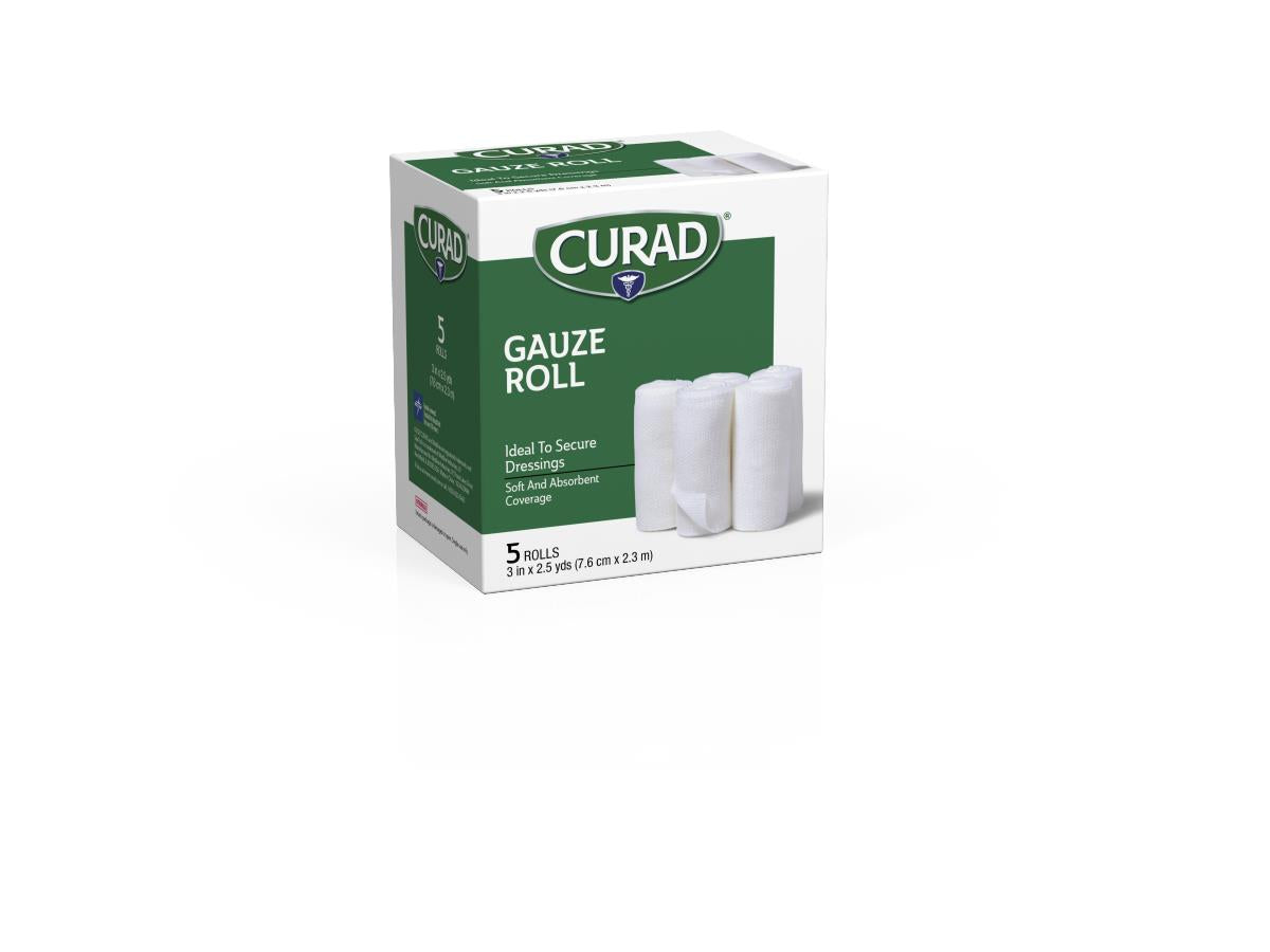 Curad Sootheplus Prosorb Rolled Gauze - Medical Grade Wound Care Dressing & Absorbent Bandage Roll