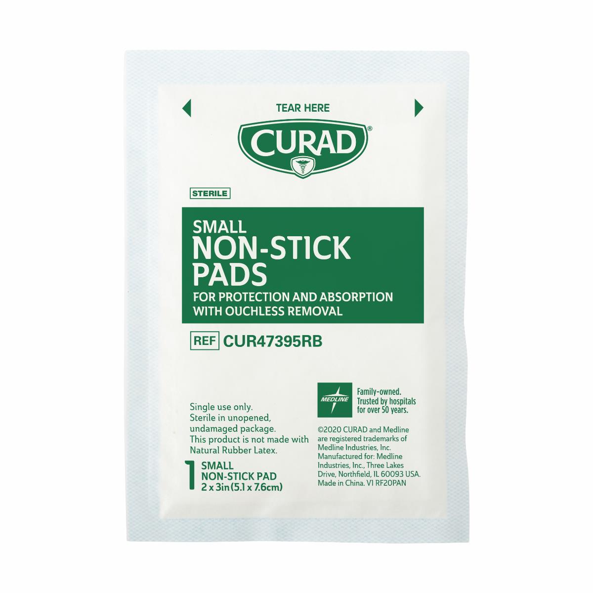 Curad Sterile Nonstick Pads - Premium Wound Care for Cuts, Burns & Post-Surgical Healing