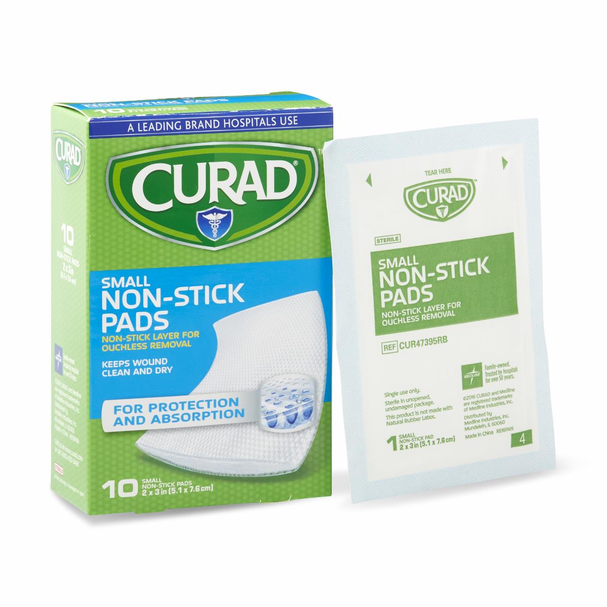 Curad Sterile Nonstick Pads - Premium Wound Care for Cuts, Burns & Post-Surgical Healing