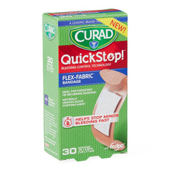 Curad Quick Stop Bandages - Advanced Bleeding Control Technology for Fast Wound Care