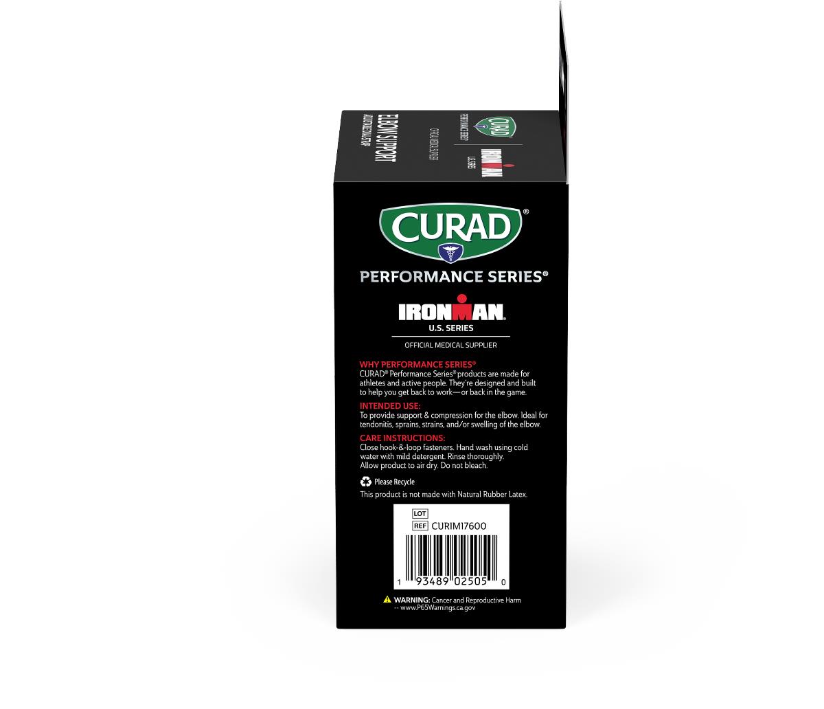 Curad Performance Series Ironman Wraparound Elbow Support - Adjustable Dual Strap Neoprene Brace