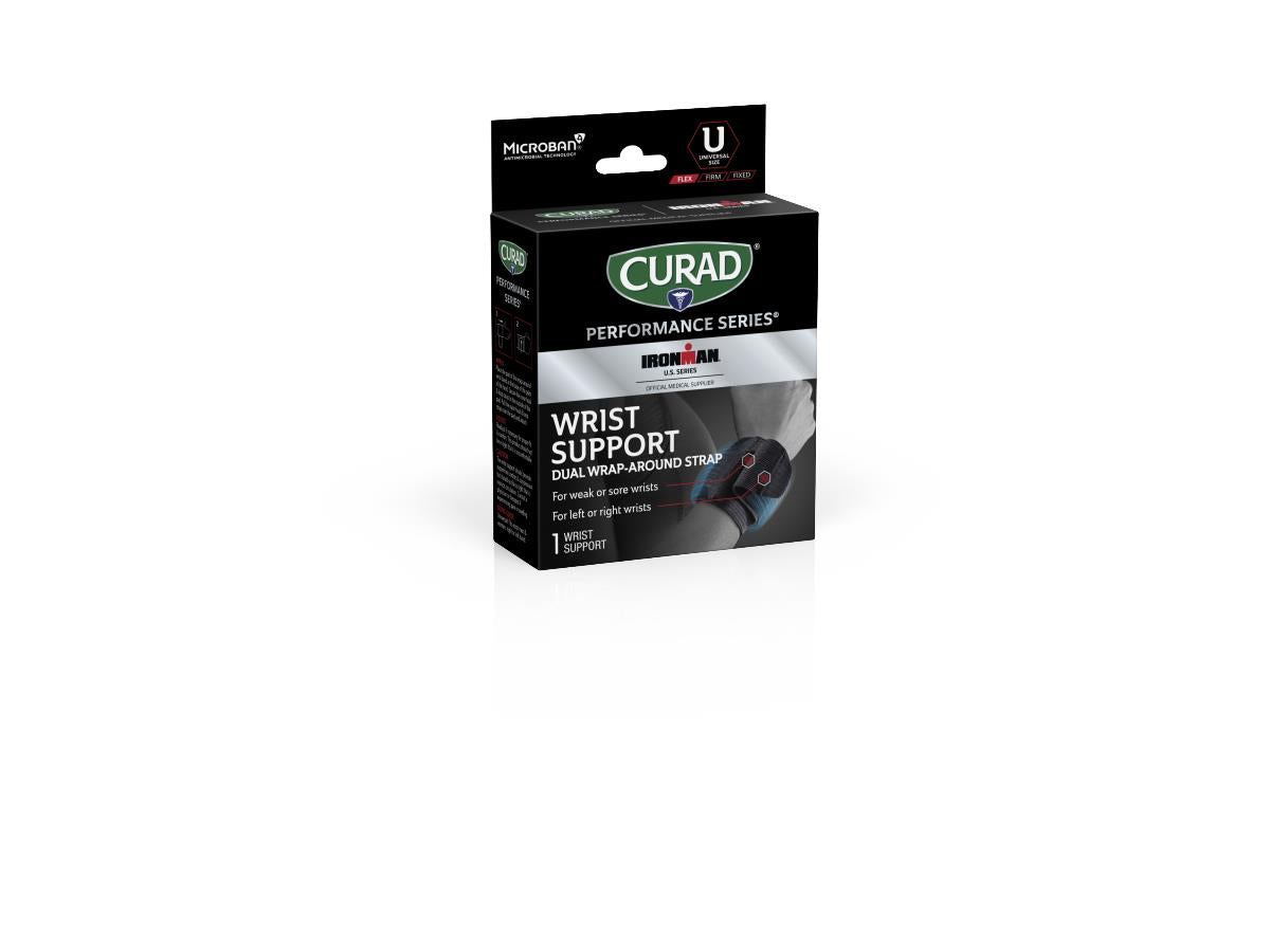 Performance Wraparound Wrist Support - Universal Fit with Antimicrobial Protection (Case of 4)