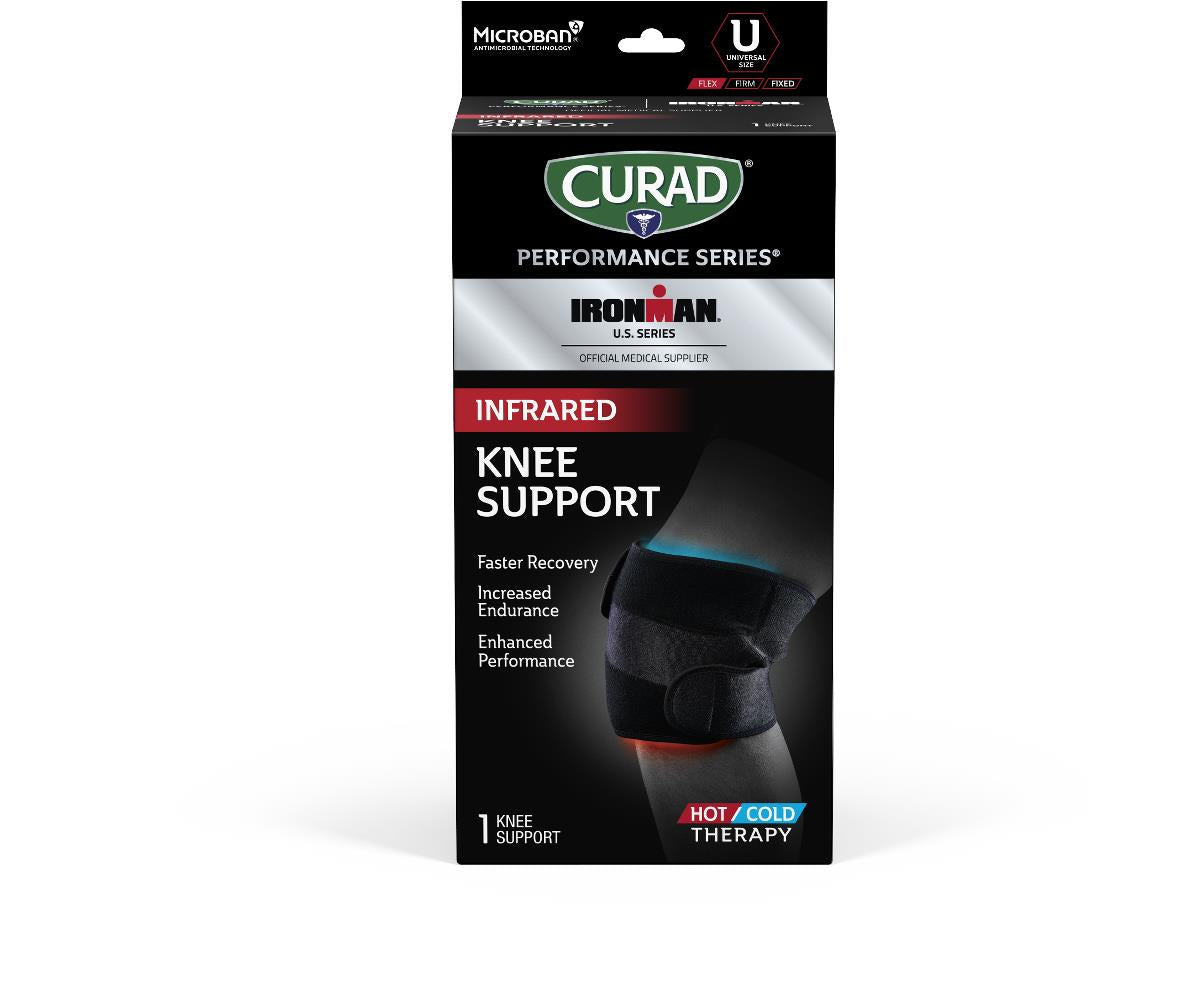Curad Performance Series Infrared Knee Support - CELLIANT Technology for Pain Relief & Recovery