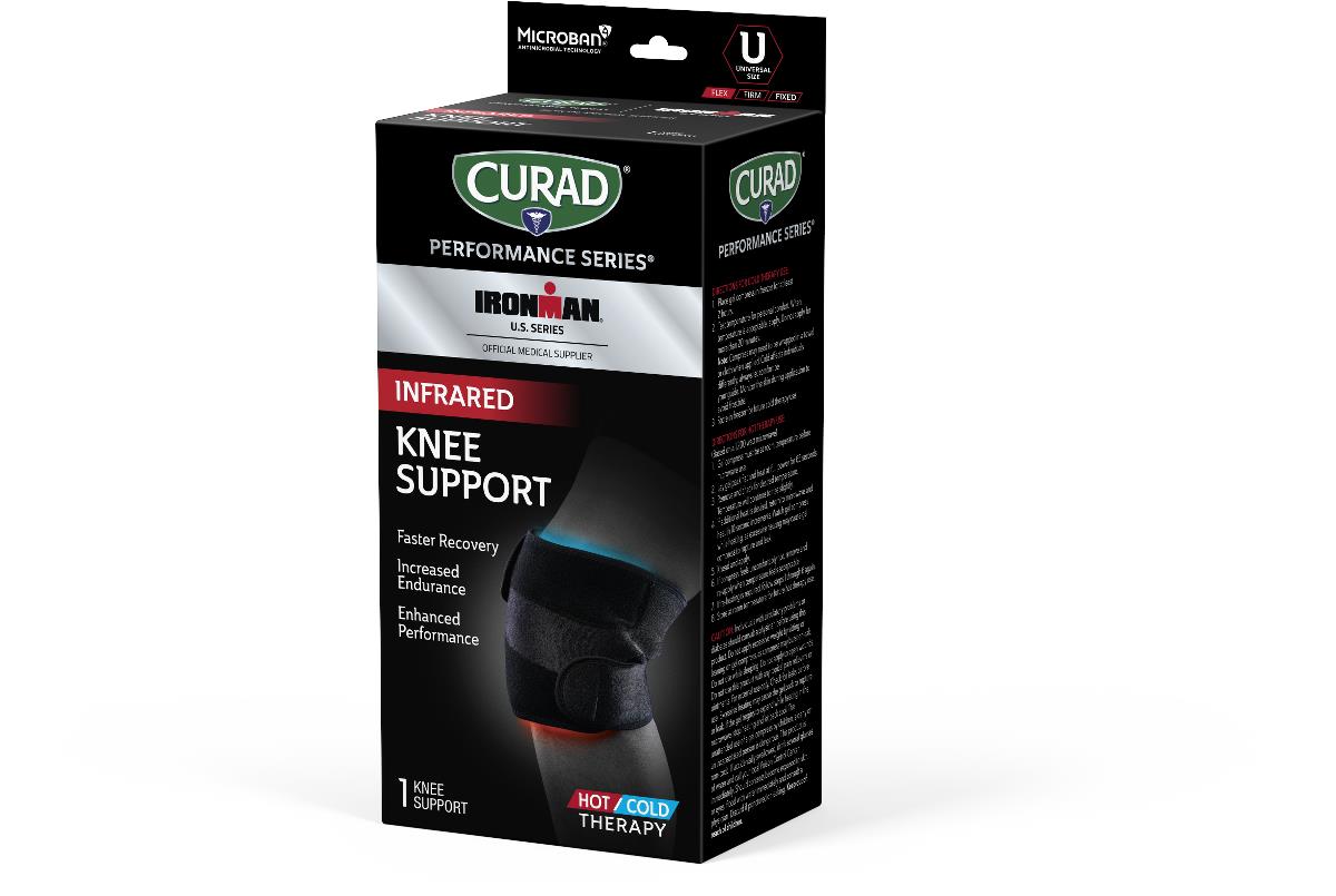 Curad Performance Series Infrared Knee Support - CELLIANT Technology for Pain Relief & Recovery