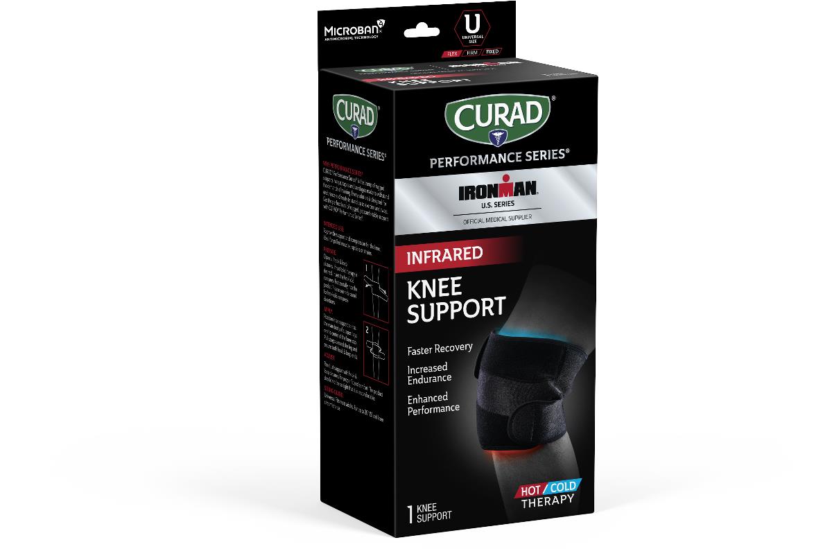 Curad Performance Series Infrared Knee Support - CELLIANT Technology for Pain Relief & Recovery