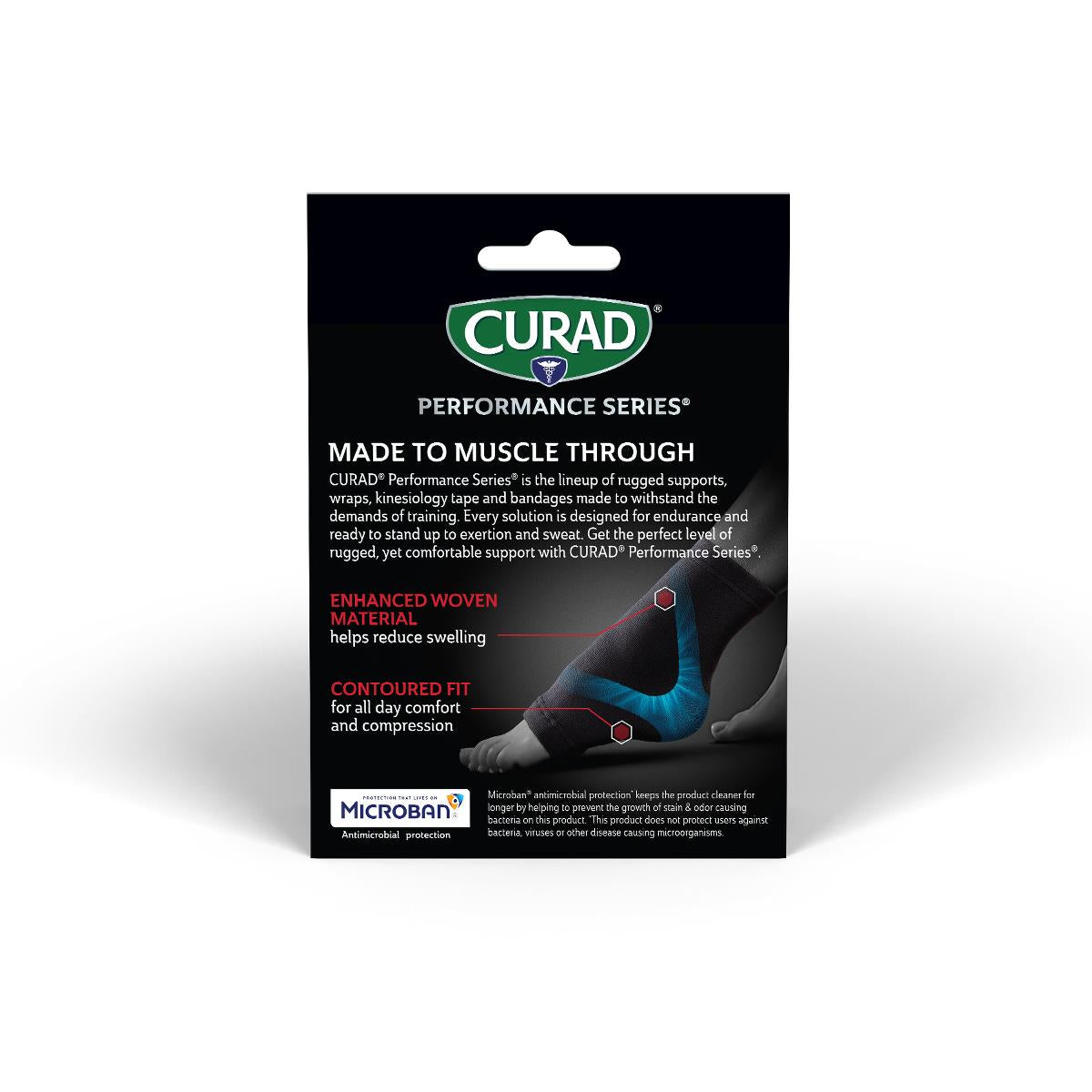 Performance Series Elastic Pull-Over Ankle Support - Universal Fit with Antimicrobial Protection