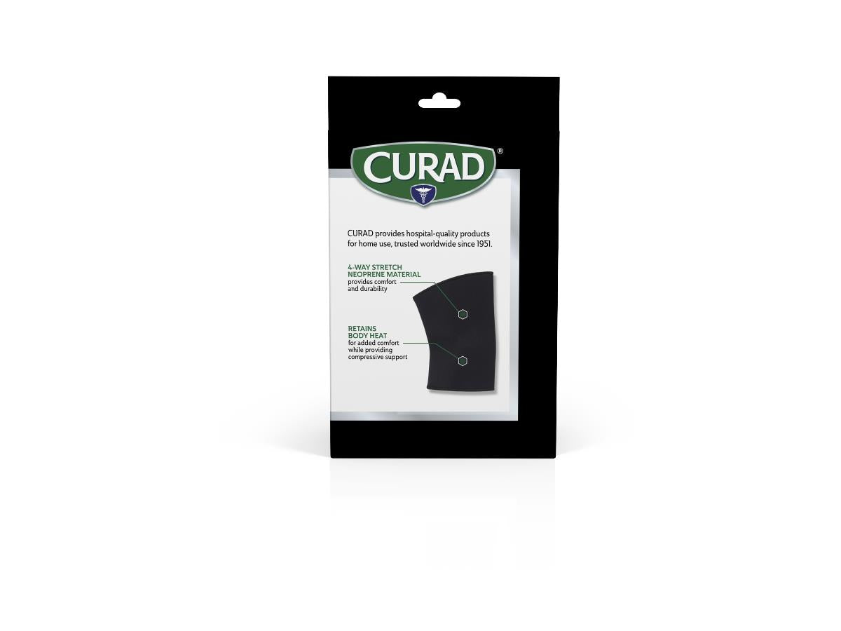 Curad Neoprene Pull-Over Knee Support with Closed Patella, Medium - Case of 4