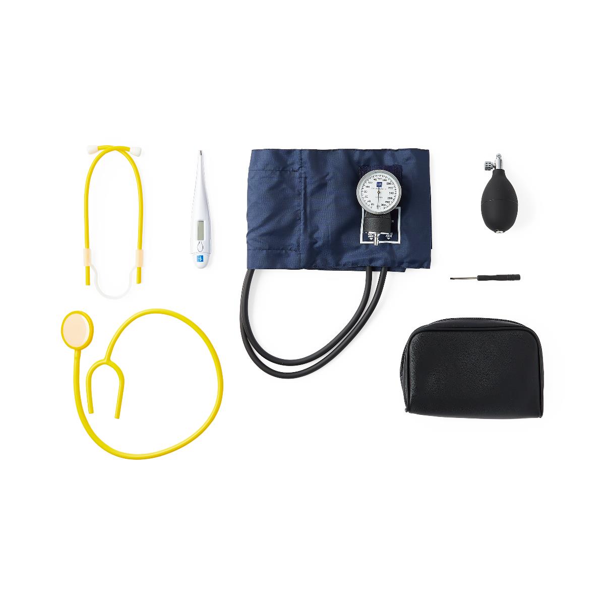 Medline Basic MRSA Protection Kit - Complete Healthcare Safety Bundle with BP Monitor, Stethoscope & Thermometer