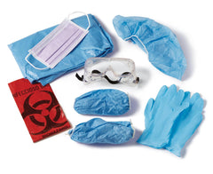 Medline Employee Protection Kit with Goggles - Complete PPE Safety Set (DYKD100EPKLF1)