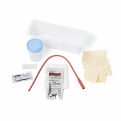 Medline Intermittent Catheterization Tray with Vinyl Catheter - 14 Fr Sterile Complete Kit