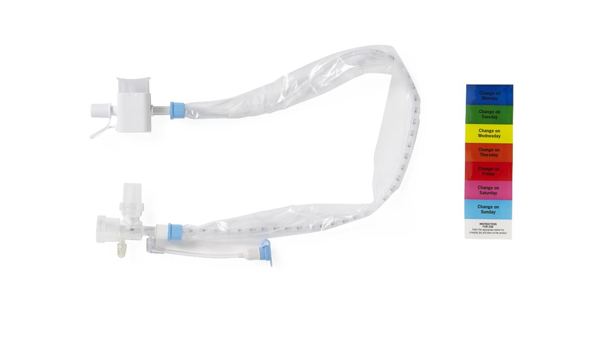 Double-Swivel Closed Suction Catheter for Tracheostomy Care - Latex-Free with Color-Coded Valves (12 Fr & 14 Fr)