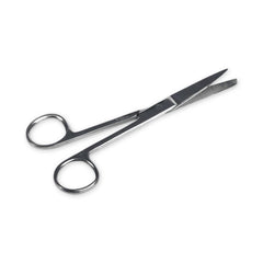 Medline O.R. Sharp-Blunt Straight Scissors - Surgical Grade Stainless Steel (4.5" & 5.5")